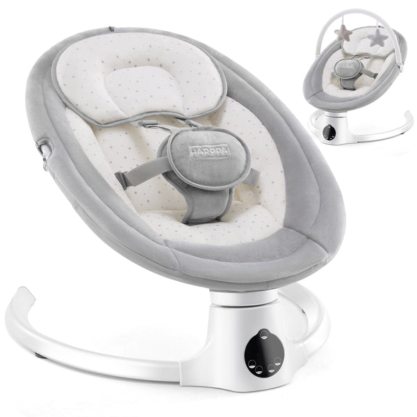 HARPPA Baby Swing for Infants with Remote Control, 5 Sway Speed, 10 Lullabies