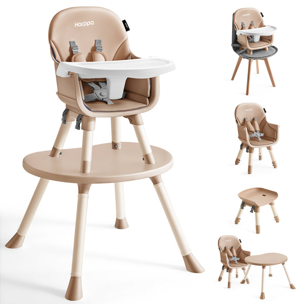 HARPPA 8 in 1 Baby High Chair, Convertible Highchair for Babies and Toddlers