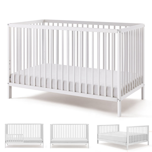 HARPPA 5-in-1 Convertible Baby Crib for Infant to Toddler