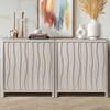 ARKANTOS Sideboards and Buffets Water Ripple Adjustable Shelf Push to Open Door