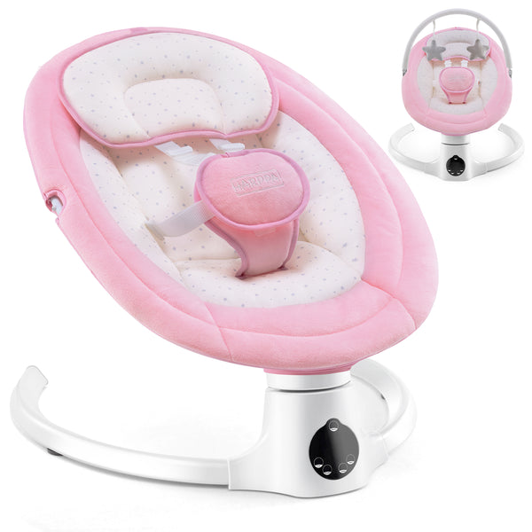 HARPPA Baby Swing for Infants with Remote Control, 5 Sway Speed, 10 Lullabies