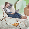 ARKANTOS Sacuer Chair,Soft Faux Fur Oversized Folding Accent Chair for Teens Adults