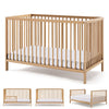 HARPPA 5-in-1 Convertible Baby Crib for Infant to Toddler