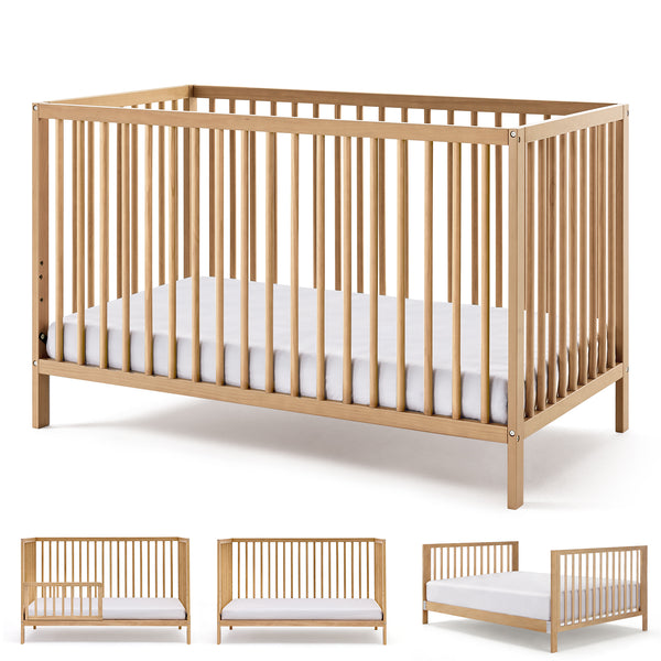 HARPPA 5-in-1 Convertible Baby Crib for Infant to Toddler