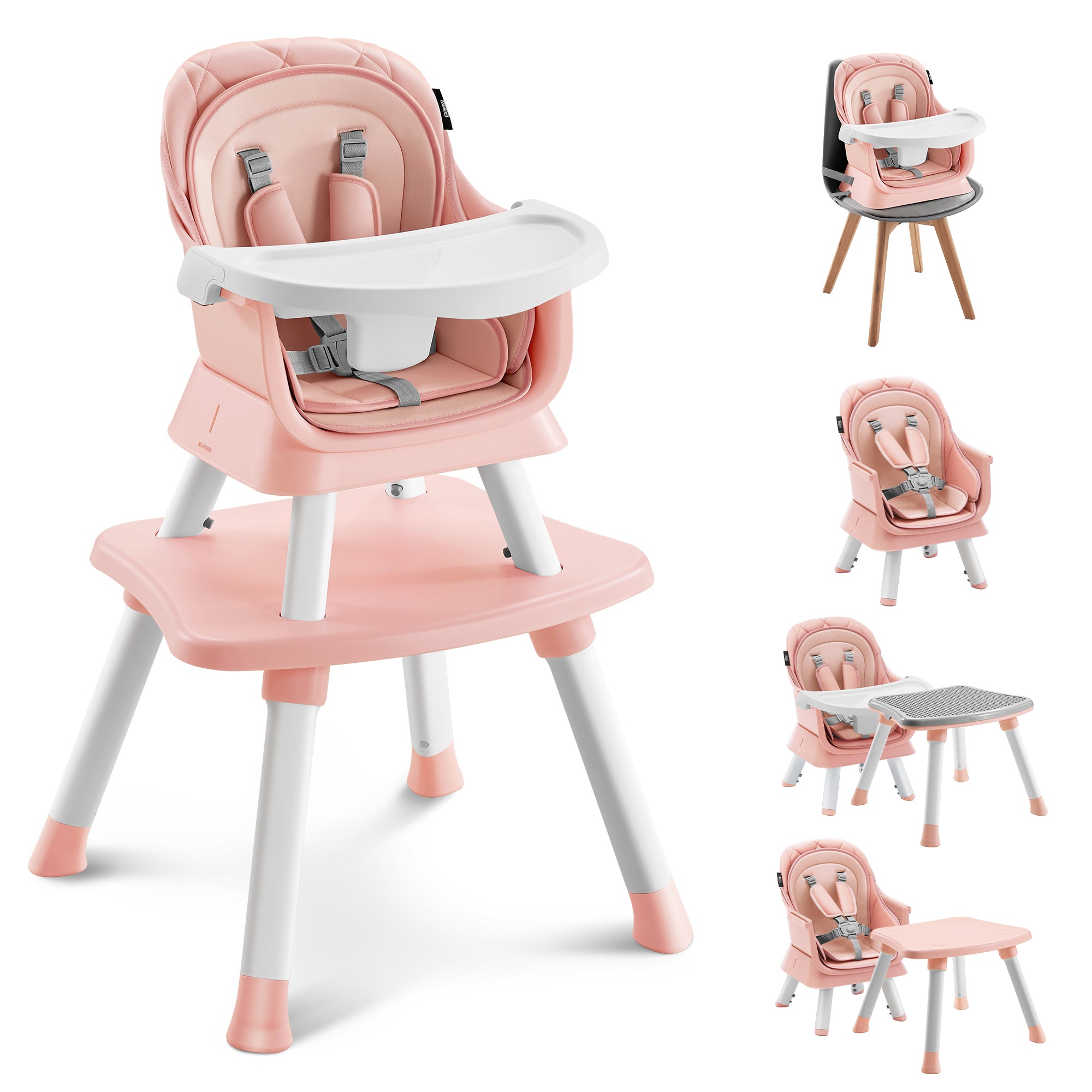 HARPPA 8 in 1 Baby High Chair, Convertible Highchair for Babies and Toddlers