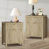 ARKANTOS 2 Drawer Nightstand with Charging Station