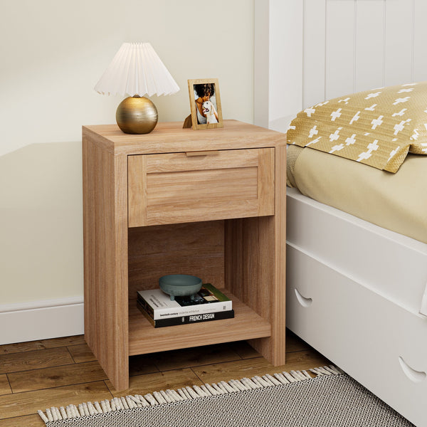 ARKANTOS Nightstand with Drawers Farmhouse Bedside Table for Bedroom