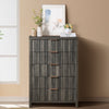 ARKANTOS Fluted  Drawer Dressers for Bedroom