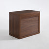 ARKANTOS 27" Modern Nightstand with 2 Drawers, Wide Solid Wood Bedside Table Night Stand, Side End Table for Sofa, Bedroom, Living Room, Office, Walnut