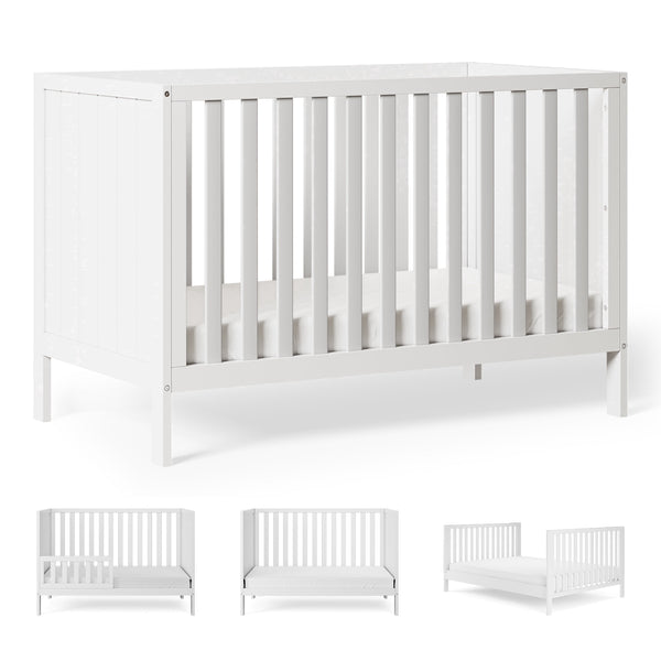 HARPPA 5-in-1 Convertible Baby Crib for Infant to Toddler