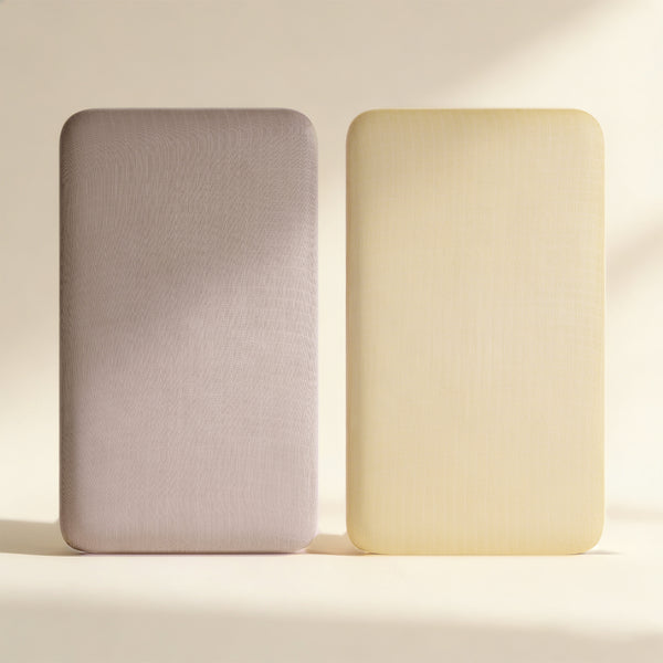 HARPPA Muslin Baby Bassinet Sheets 2 Pack, Breathable Bamboo Viscose Cotton, 32.68" x 18.9"