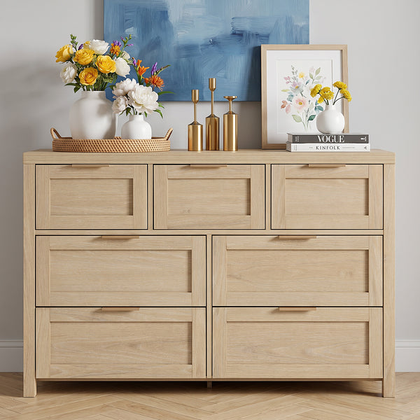 ARKANTOS Wooden  Drawer Dressers, Tall Chests of Drawers for Bedroom