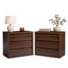 ARKANTOS Modern Nightstand with 3 Handleless Storage Drawers, Wooden Oversized Night stand Bedside Table for Bedroom, Sofa Couch, Living Room