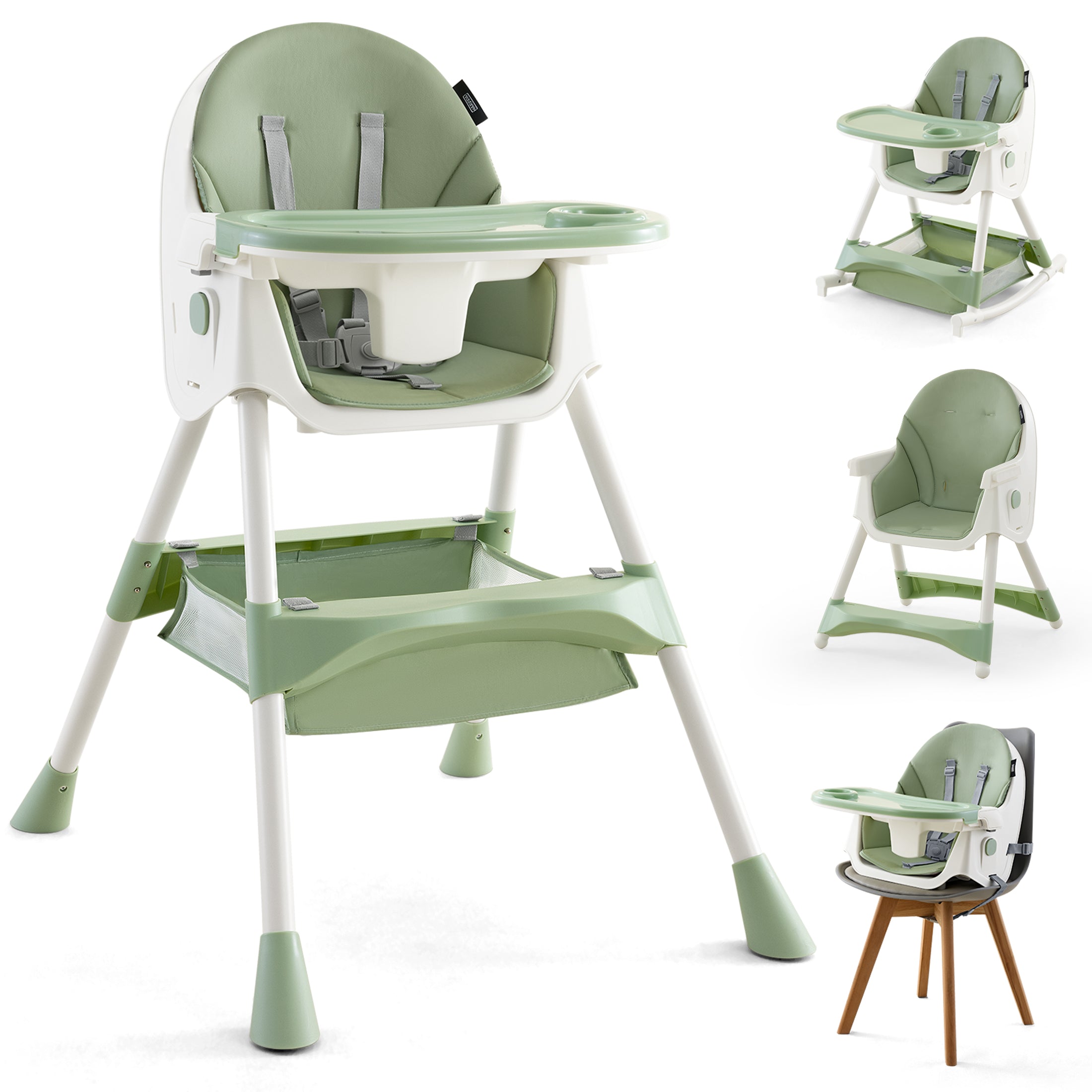 HARPPA 4-in-1 Convertible High Chair for Babies and Toddlers, Feeding Chair for Infant