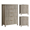 ARKANTOS 3-Piece Bedroom Set, Drawer Dresser Dresser & (2) 2-Drawer Nightstand