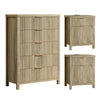 ARKANTOS 3-Piece Bedroom Set, Drawer Dresser Dresser & (2) 2-Drawer Nightstand
