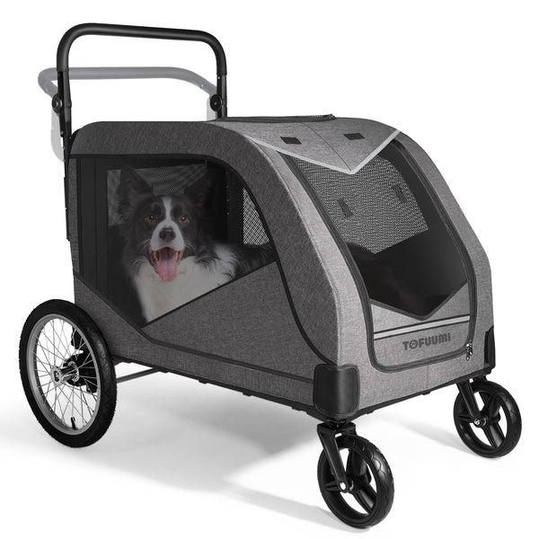 4 wheel large dog stroller
