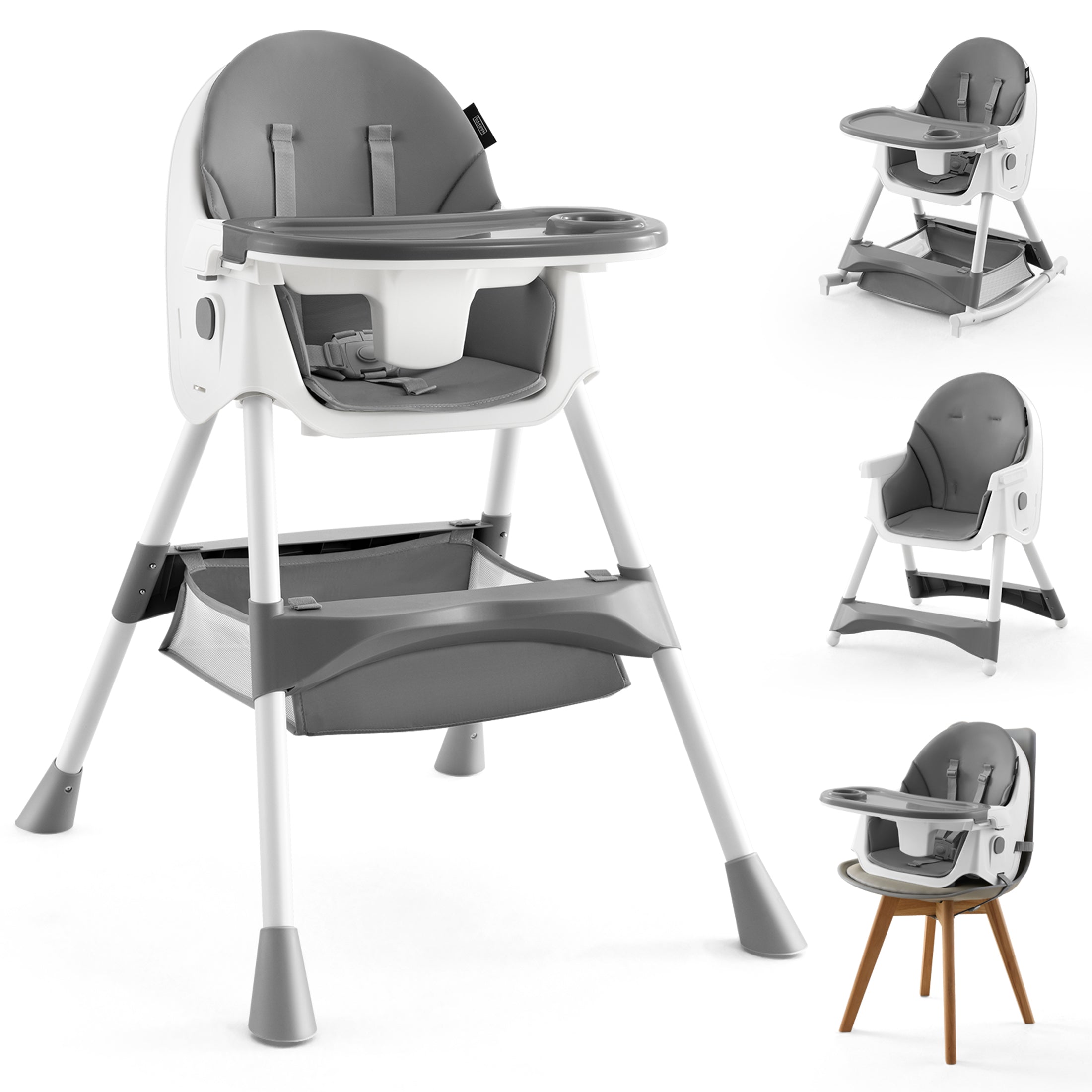 HARPPA 4-in-1 Convertible High Chair for Babies and Toddlers, Feeding Chair for Infant