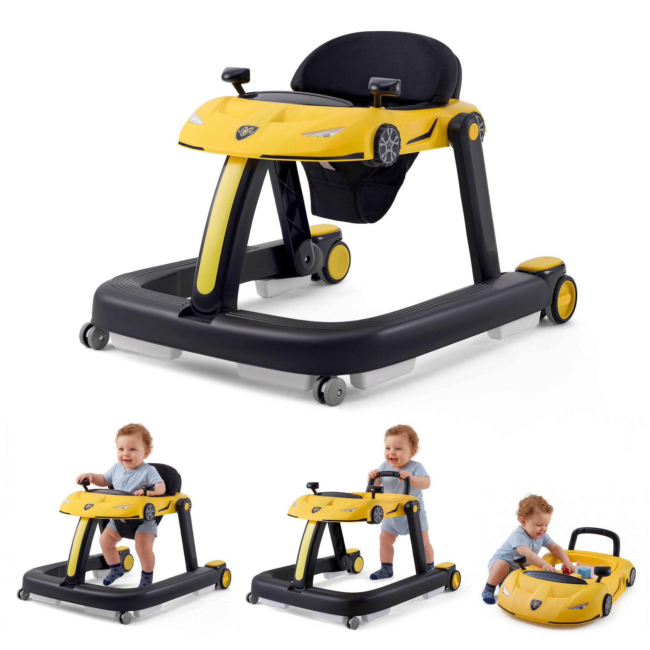 HARPPA Baby Walker for Babies 6-18 Months, Foldable Activity Push Walker
