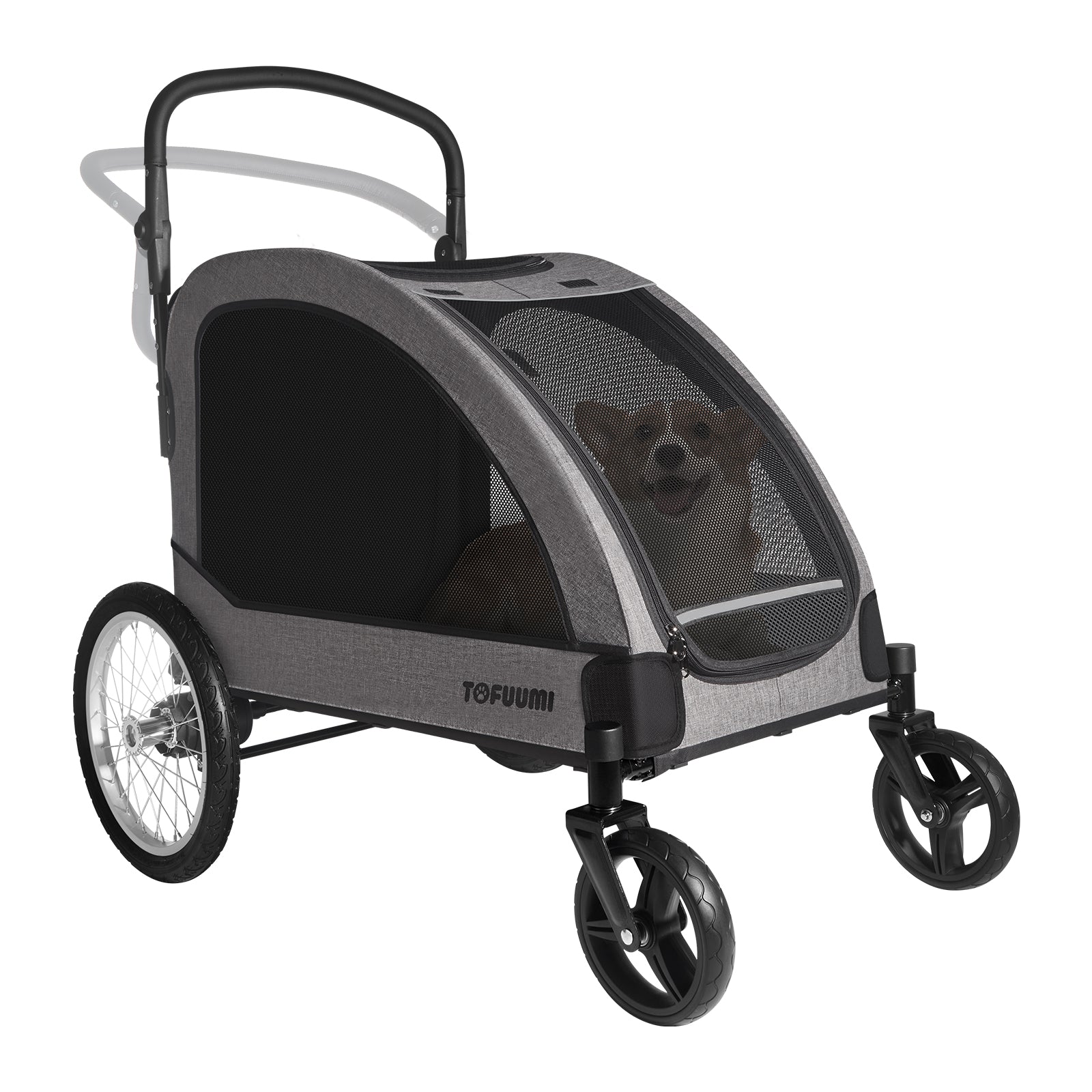 4 wheel medium dog stroller