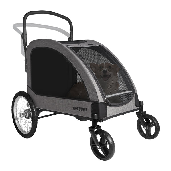4 wheel medium dog stroller
