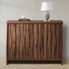 ARKANTOS  Cabinets Press Style Door  Cabinet with Wave Design and Adjustable Shelf Storage Cabinets With Doors and Shelves