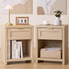 ARKANTOS Nightstand with Drawers Farmhouse Bedside Table for Bedroom
