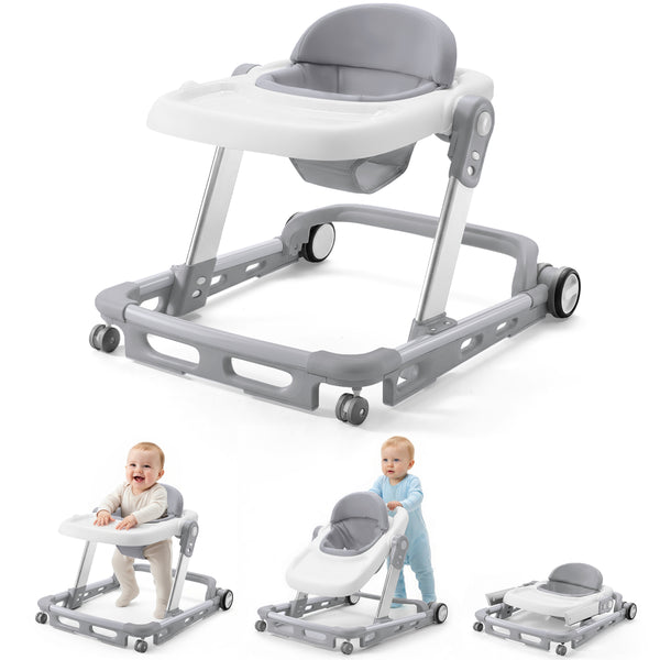 HARPPA  Baby Walker for Babies 6-18 Months, Anti-Rollover, Seat and Height Adjustable