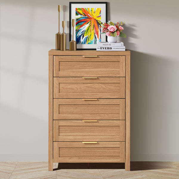 ARKANTOS Wooden  Drawer Dressers, Tall Chests of Drawers for Bedroom