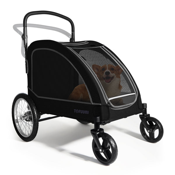 4 wheel medium dog stroller