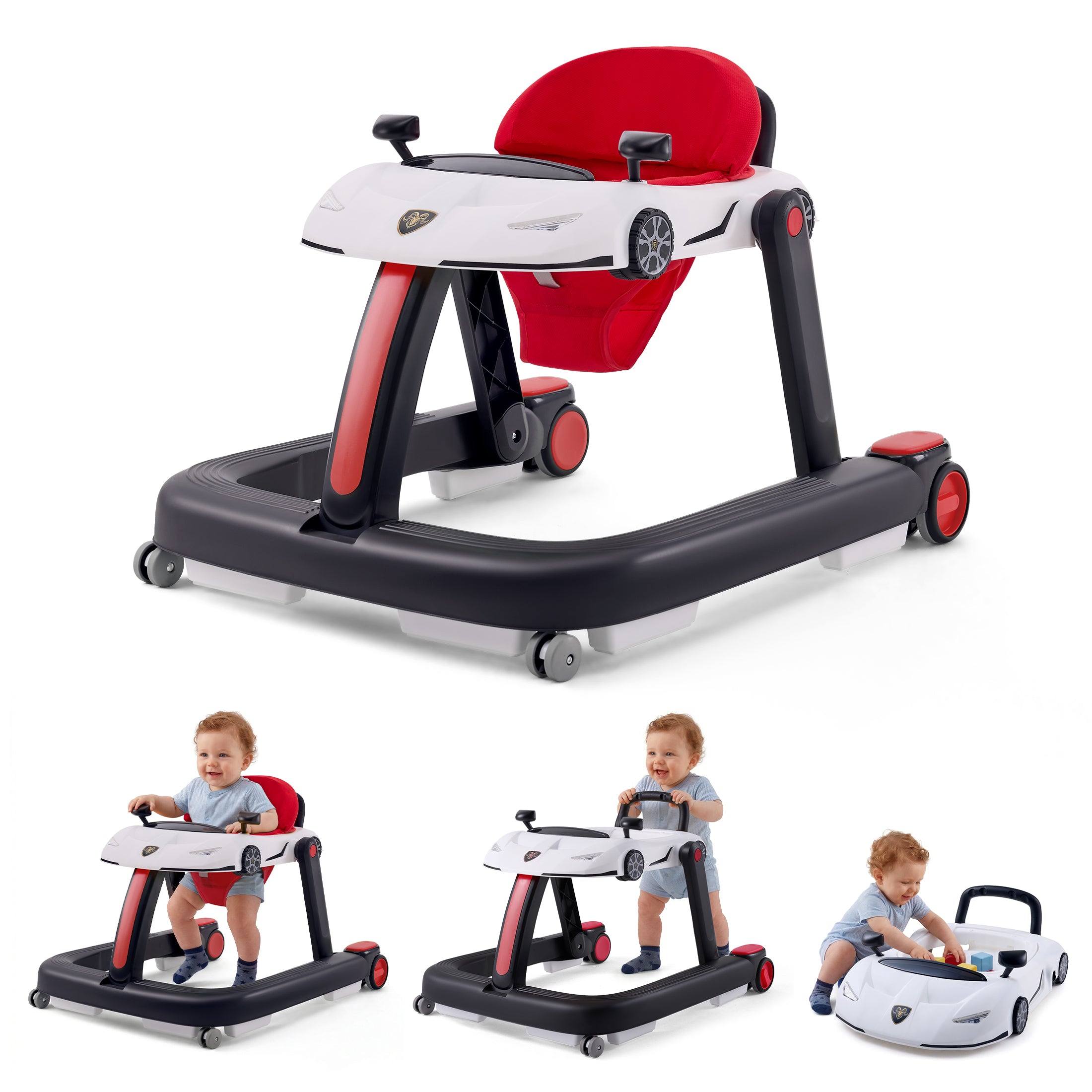 HARPPA Baby Walker for Babies 6-18 Months, Foldable Activity Push Walker