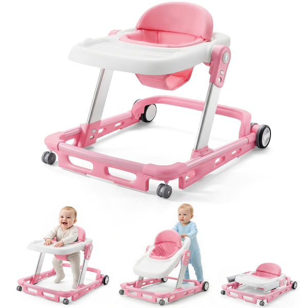 HARPPA  Baby Walker for Babies 6-18 Months, Anti-Rollover, Seat and Height Adjustable