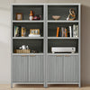 ARKANTOS 5 Shelf Bookcase with Doors Adjustable Shelf and Storage Cabinet