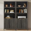 ARKANTOS 5 Shelf Bookcase with Doors Adjustable Shelf and Storage Cabinet