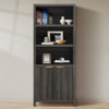 ARKANTOS 5 Shelf Bookcase with Doors Adjustable Shelf and Storage Cabinet