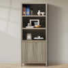 ARKANTOS 5 Shelf Bookcase with Doors Adjustable Shelf and Storage Cabinet