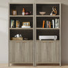 ARKANTOS 5 Shelf Bookcase with Doors Adjustable Shelf and Storage Cabinet