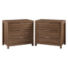 ARKANTOS Farmhouse Nightstand with 3 Drawers, Large Bedside Table Night Stand with Wood Handles, Wood Sofa Side End Table for Bedroom, Living Room