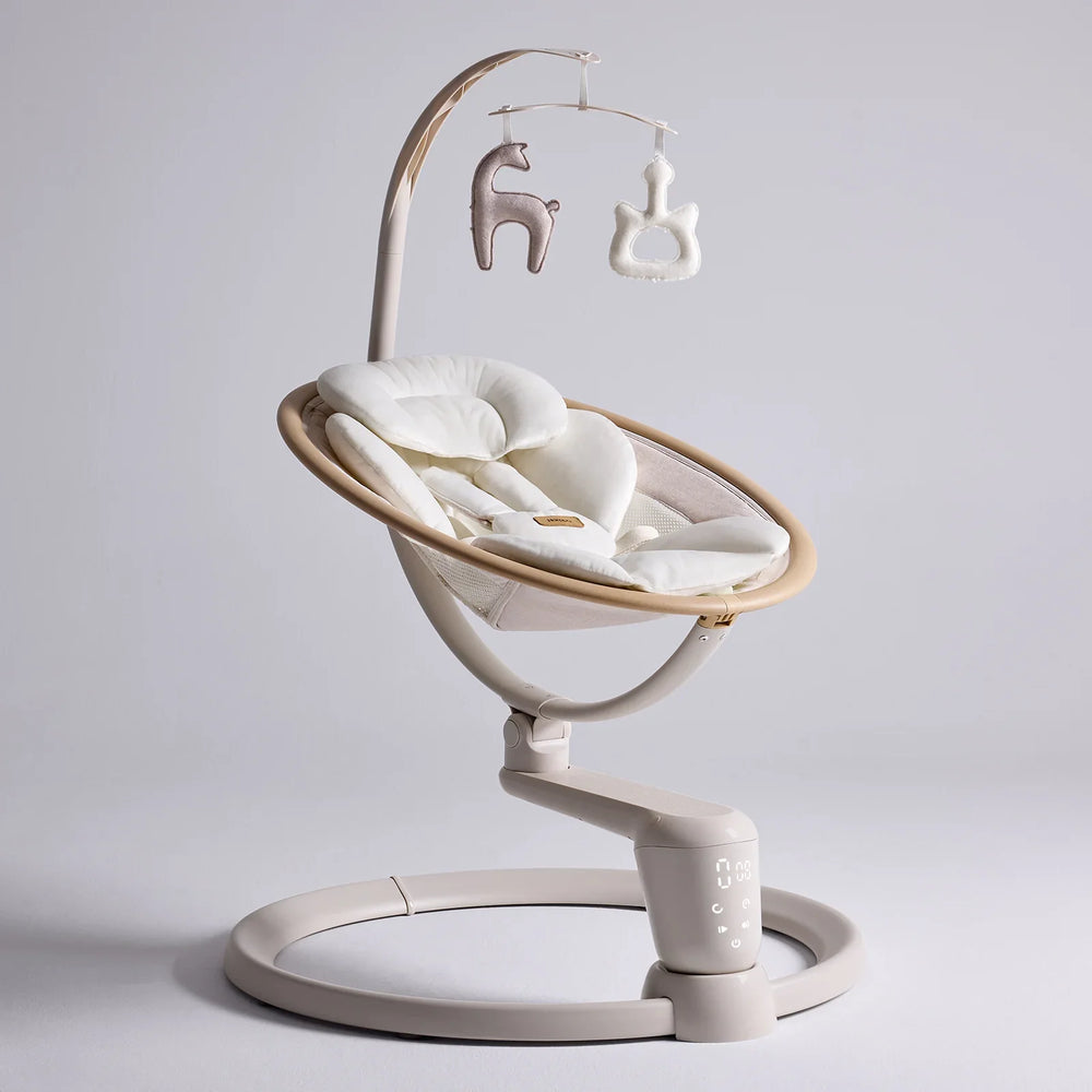 HARPPA Electric Baby Swing for Infants with Remote Control, 5 Speeds, 10 Melodies, Timer