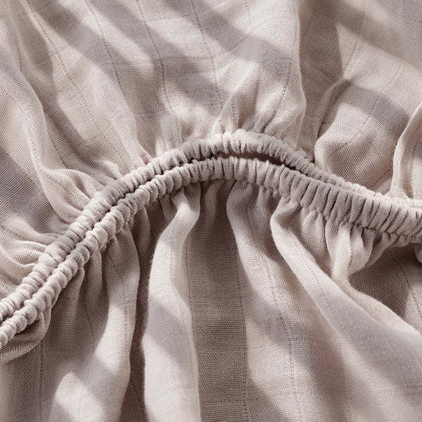 HARPPA Muslin Baby Bassinet Sheets 2 Pack, Breathable Bamboo Viscose Cotton, 32.68" x 18.9"
