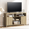 ARKANTOS Tv Stands for 65 Inch Tv Wave Pattern Adjustable Shelf with Storage Cabinets