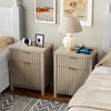 ARKANTOS 2 Drawer Nightstand with Charging Station