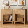 ARKANTOS Nightstand with Drawers Farmhouse Bedside Table for Bedroom