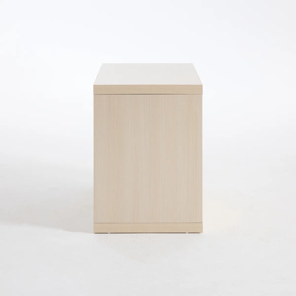 ARKANTOS 27" Modern Nightstand with 2 Drawers, Wide Solid Wood Bedside Table Night Stand, Side End Table for Sofa, Bedroom, Living Room, Office, Oak