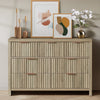 ARKANTOS Fluted  Drawer Dressers for Bedroom