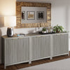 ARKANTOS Sideboard Buffet Cabinet with Fluted Panel Doors and Shelves
