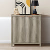 ARKANTOS Sideboard Buffet Cabinet with Fluted Panel Doors and Shelves