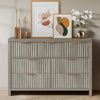 ARKANTOS Fluted  Drawer Dressers for Bedroom