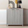 ARKANTOS Sideboard Buffet Cabinet with Fluted Panel Doors and Shelves