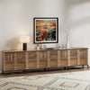 ARKANTOS Sideboard Buffet Cabinet with Grille Doors and Adjustable Shelf